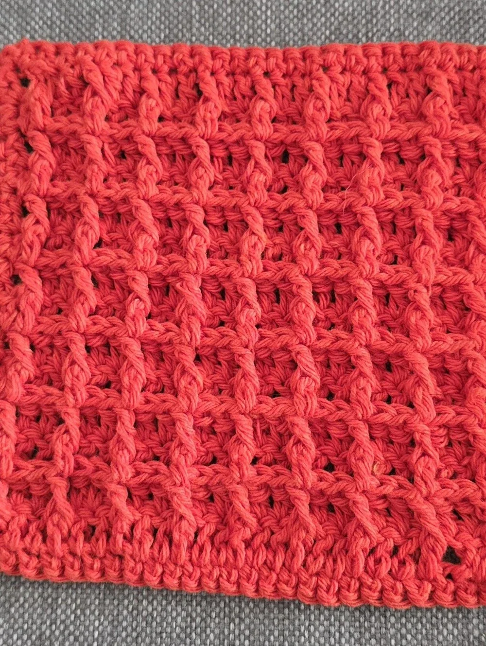 Handmade Cotton Waffle Weave Dishcloth Set of 4 Multicolor Reusable Farmhouse